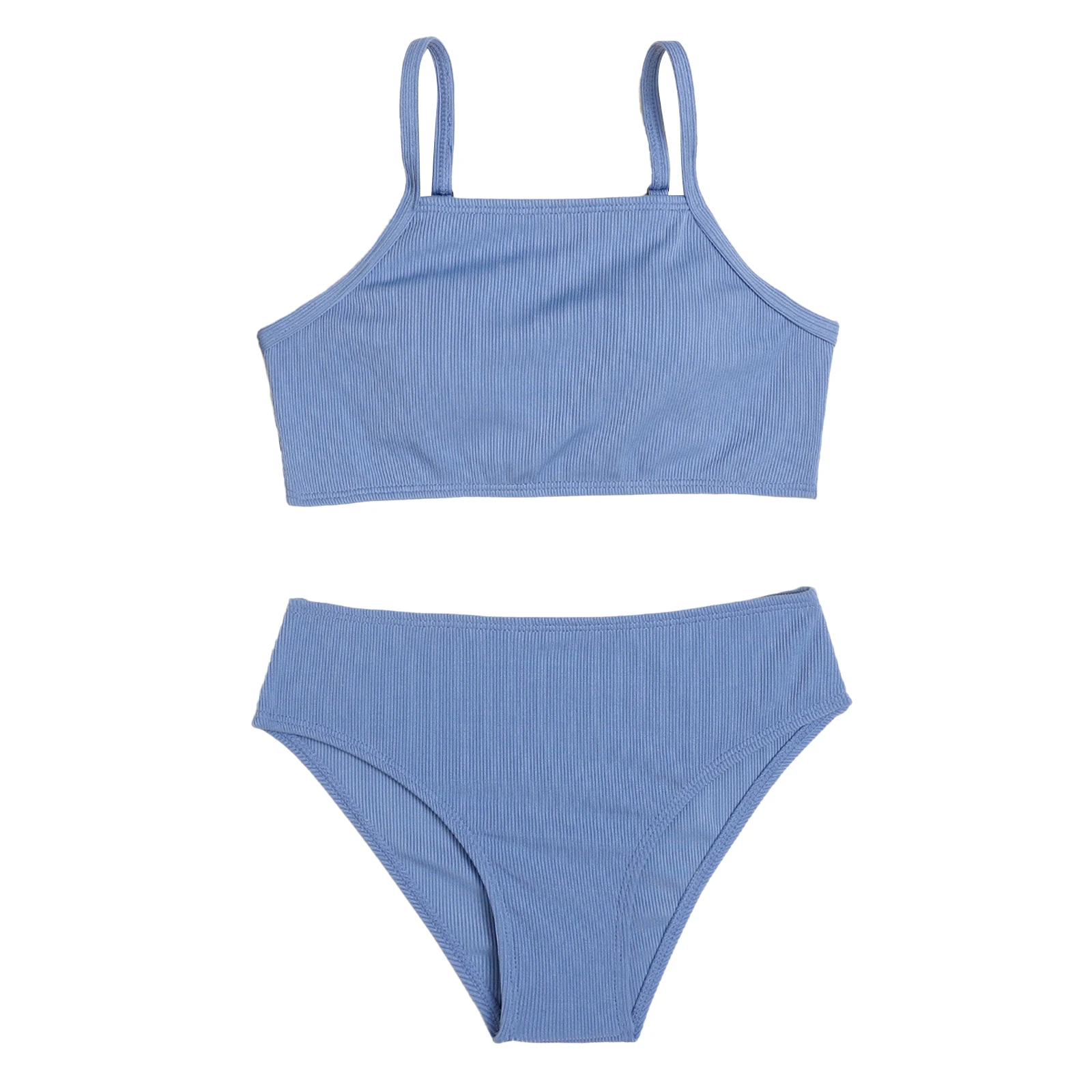 

Girls' Bikini Swimwear Two Piece Swimsuit Swimwear Plain Swimwear Push Up with Padding Bikini Bottoms Summer Beach Fashion Suit