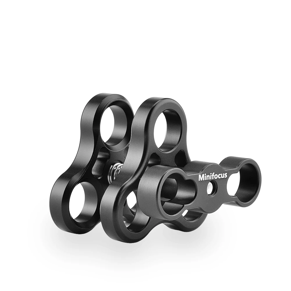 

Шаровой Зажим с тремя отверстиями, крепление 1 дюйм, зажим с 3 отверстиями для видеосъемки, светильника, подводной камеры для дайвинга