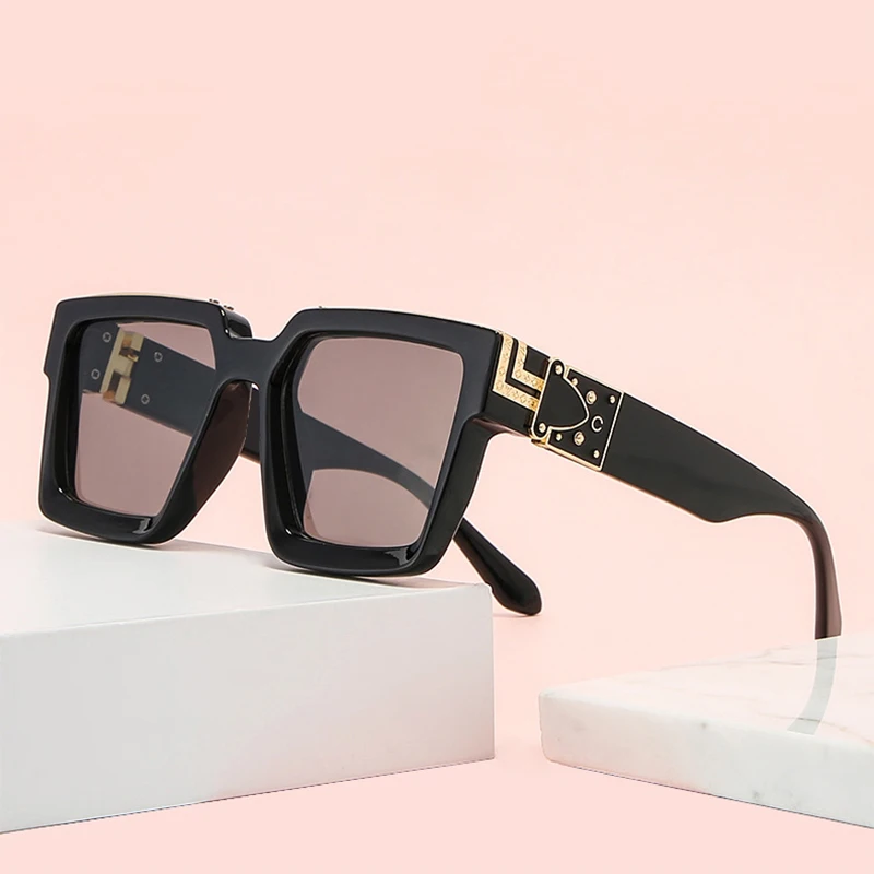 

Солнечные очки в винтажном стиле для мужчин и женщин, роскошные солнцезащитные аксессуары квадратной формы, для вождения, рыбалки, с защитой от ультрафиолета, 2023