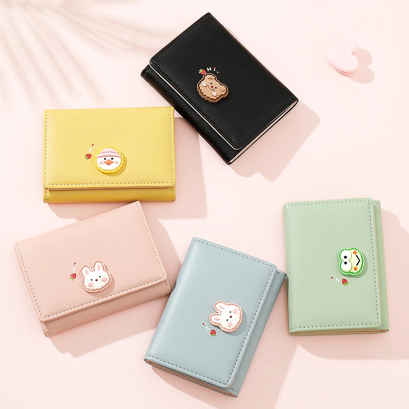 

Girls Coin Purses Cute Rabbit Wallets for Women Small Zipper Girls Credit Card Holder for Teen Leather Coin Purse Female Wallet