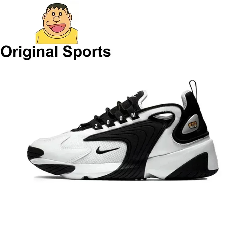 Женские кроссовки Nike Zoom 2K износостойкие дышащие черно-белые с пандой AO0354-100