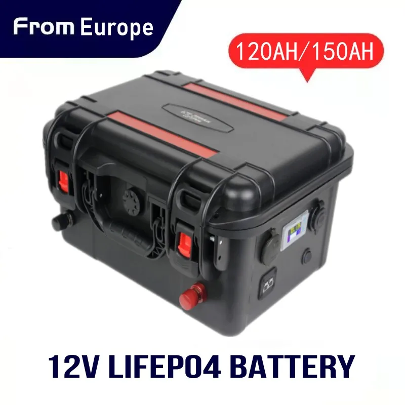 Внешний аккумулятор 12 В 120 А · ч Аккумулятор Lifepo4 200 150 перезаряжаемые литиевые
