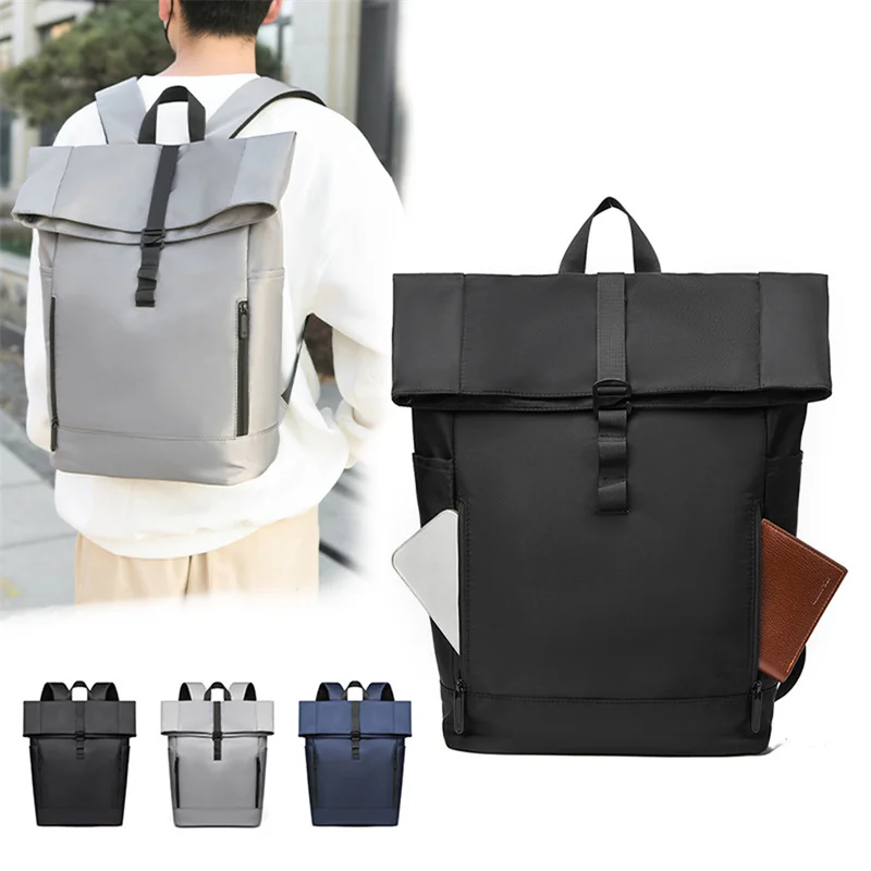 

Men's Backpack Waterproof Rollup Backpack Women Travel Expandable USB Charging Large Capacity Laptop Bag Mochilas