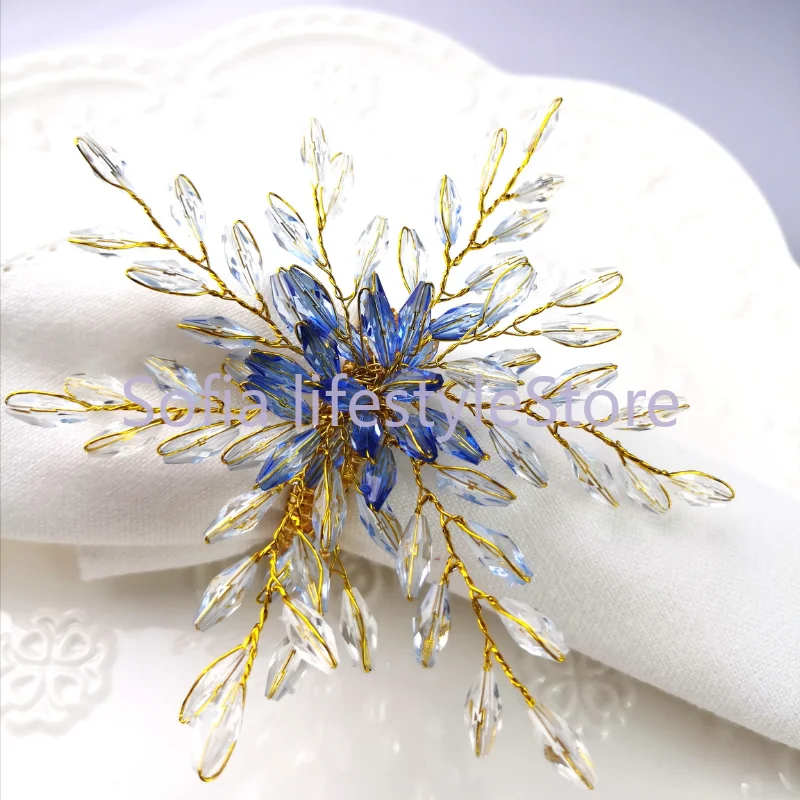 

Free Shipping Acrylic Napkin Rings Napkin 12 Pcs Holidays Decoration