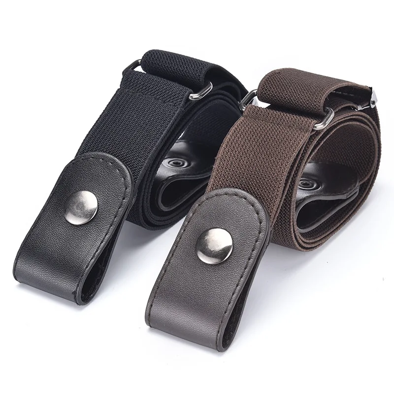 

Buckle-Free Belts For Woman Djustable Stretch Elastic Waist Band High Quality Invisible Belt Fashion Women Elastic Belt DT117