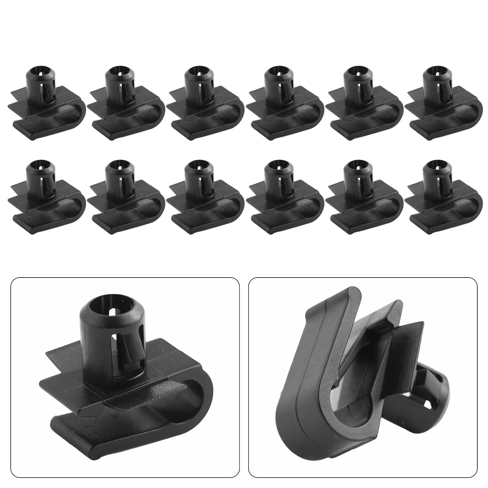 12 шт. зажим для бампера гриль сетка черные пластиковые гаджеты Mercedes 0029885181 Для Benz