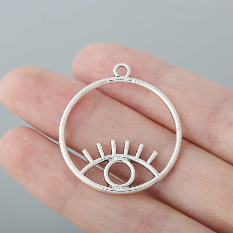 10 шт., подвеска в виде глаза, 30 х34 мм