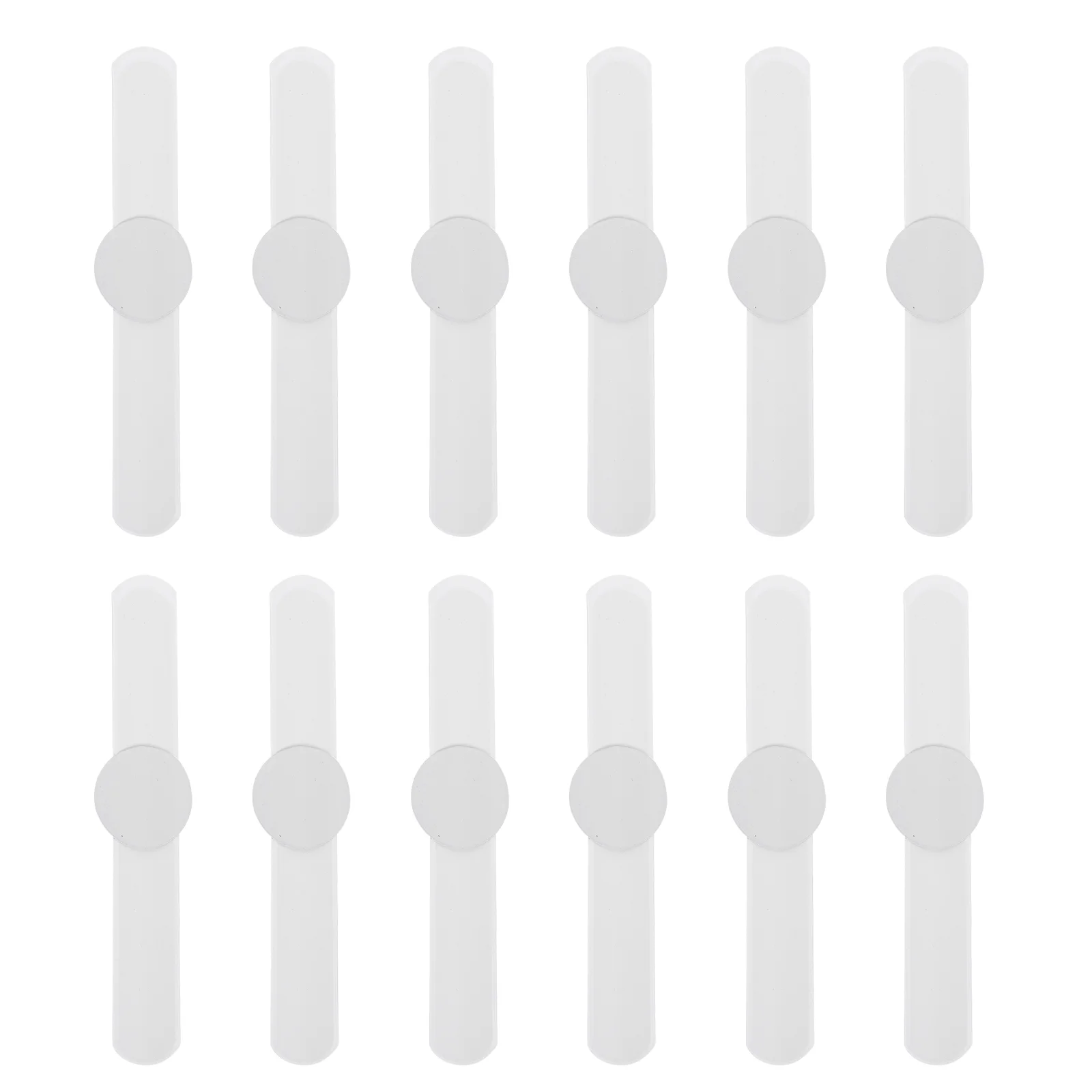 

12pcs Blank Slap Bracelets DIY Slap Bracelet Wristband White Slap Bracelet for Kids