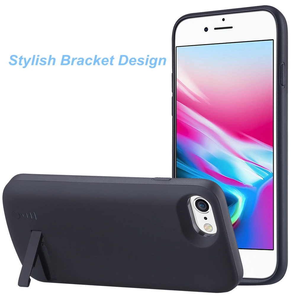 

3800MAH Wireless Charging For iPhone 6 Battery Charger Case 6S 7 8 Ultra-Thin Audio Output Silicone For iPhone 6 Power Case Bank