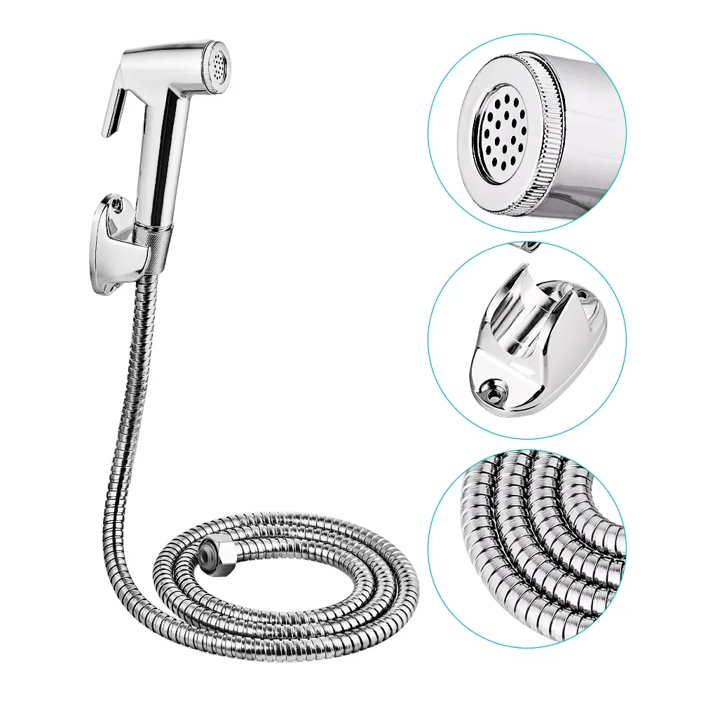 

Vastar Handheld Toilet Bidet Sprayer Kit ABS Plastic Hand Bidet Faucet for Bathroom Hand Sprayer Shower Head Self Cleaning