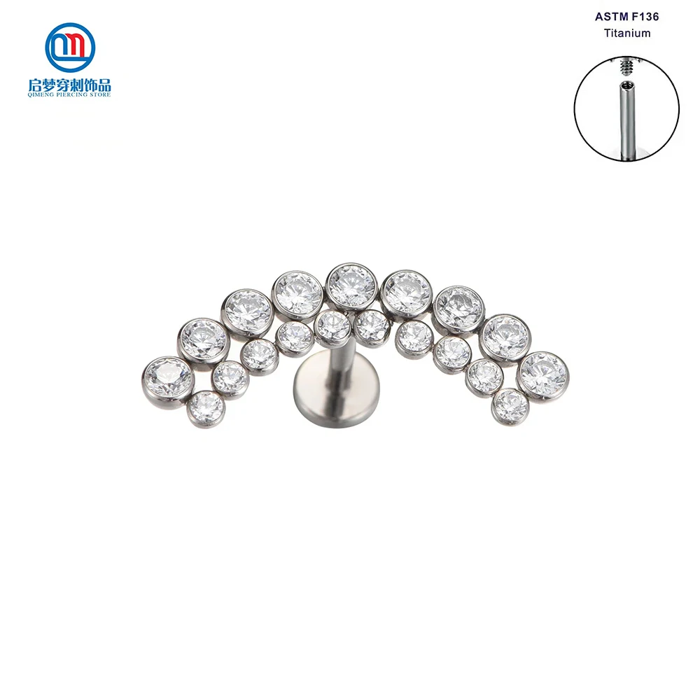 Серьги-гвоздики из титана для пирсинга