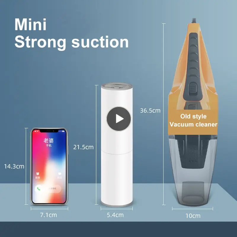 

Portable Wet And Dry Car Vacuum 120w High Power Dc 12v Mini Vacuum Cleaner Mini And Compact Dry And Wet Dual Purpose 33x9x8cm