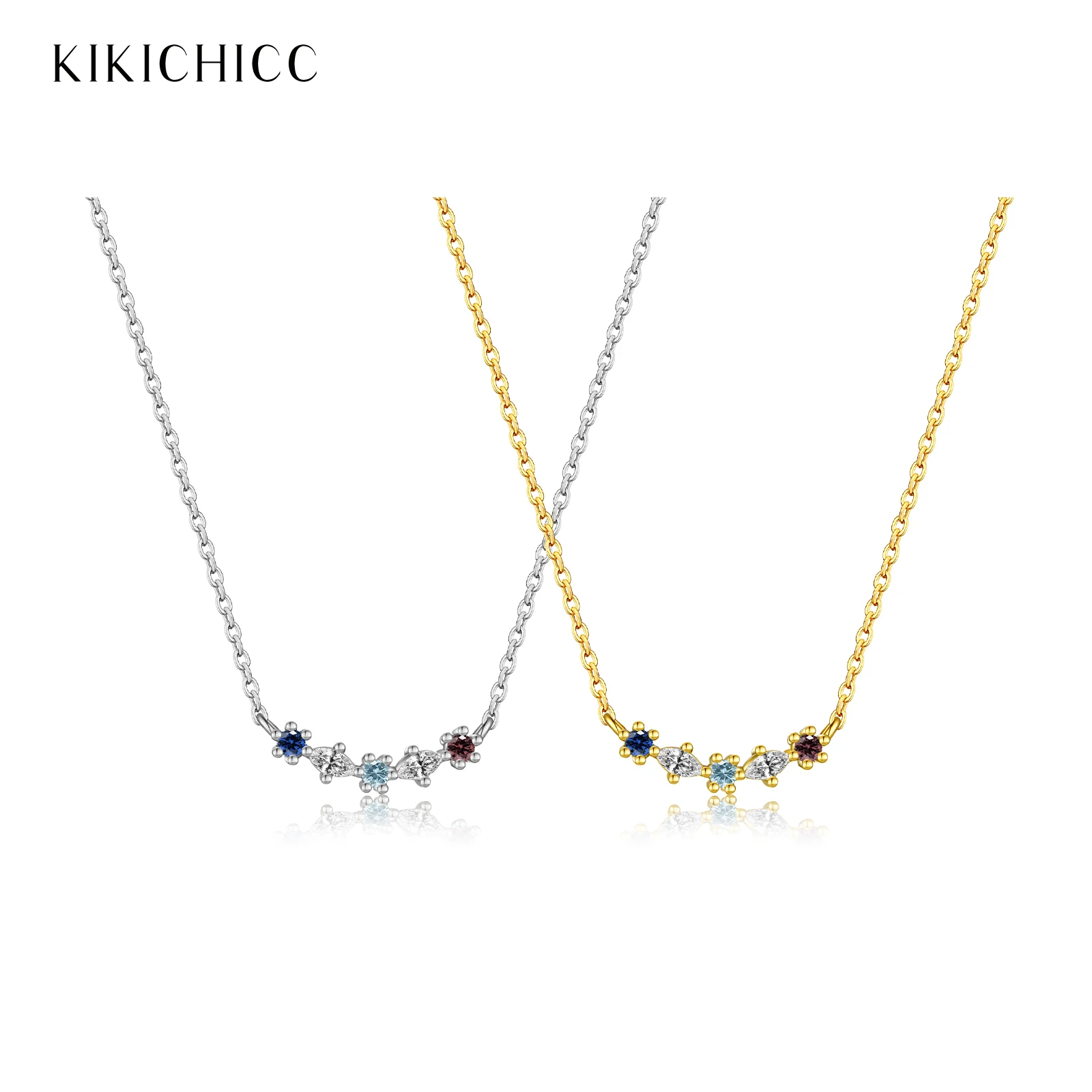 KIKICHICC стерлингового серебра 925 пробы цветной кулон с драгоценными камнями