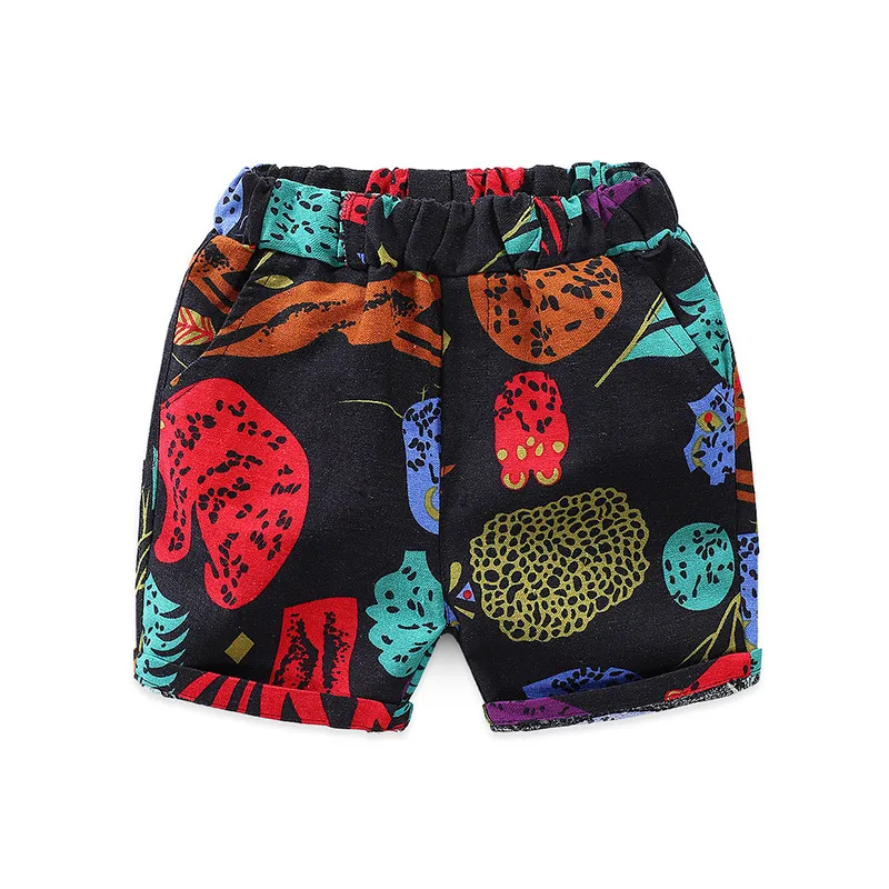 

Детские хлопковые шорты с принтом животных, на возраст 2-10 лет