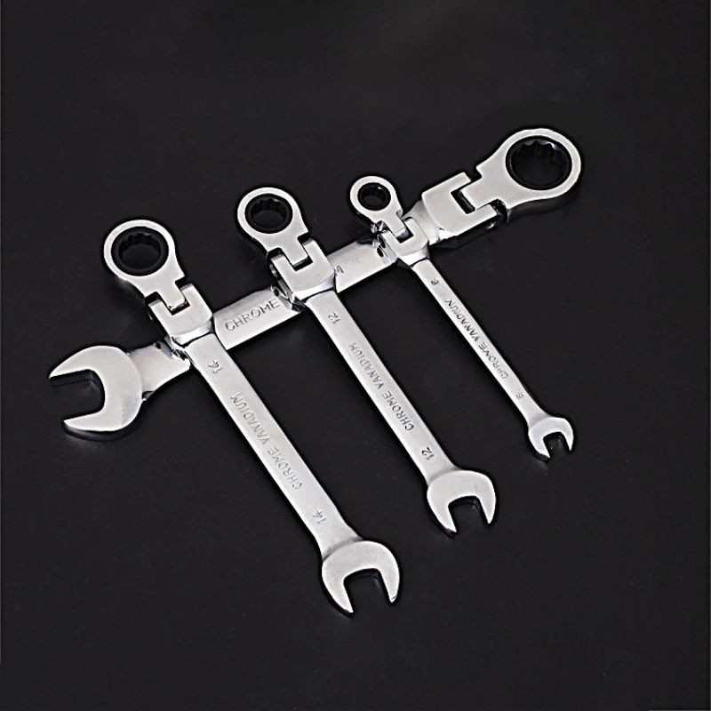 

6 To19mm Ratchet Torque Wrench Set Double Head 180° Labor-Saving Car Bicycle Mechanic Manual Repair Manual Tool