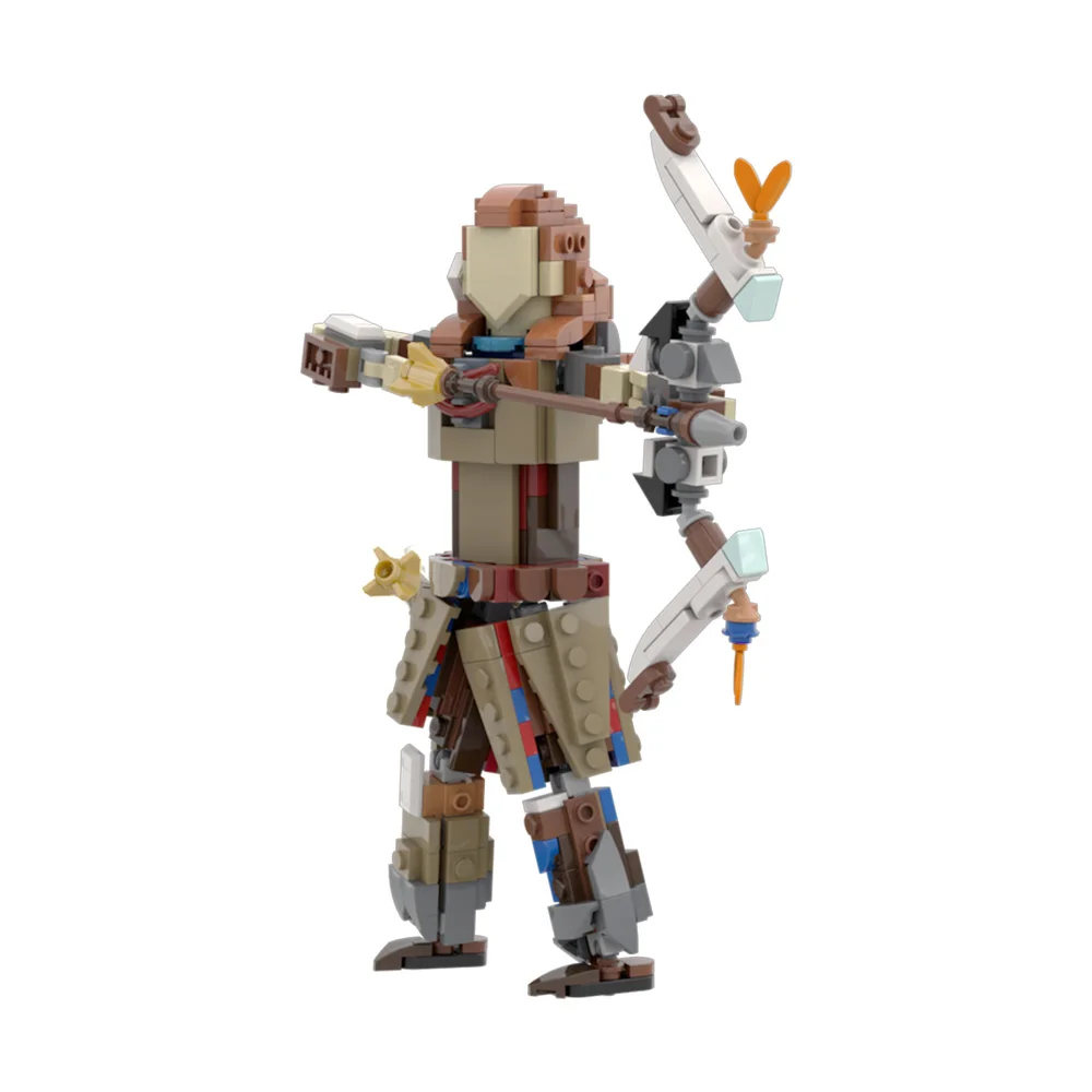 GOBRICKS MOC Horizoned Game Aloy 445 деталей