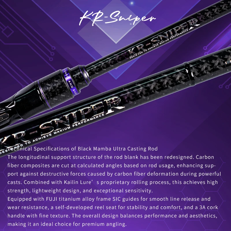 Kyorim Sniper BASS ROD TORAYCAR CARBON Fiber FUJI SIC Guide, сиденье катушки для спиннинга, 2 секции 1,98 м 2,03 м 2,06 м 2,13 м (art.: 3920cece43fbe) - 3920cece43fbe