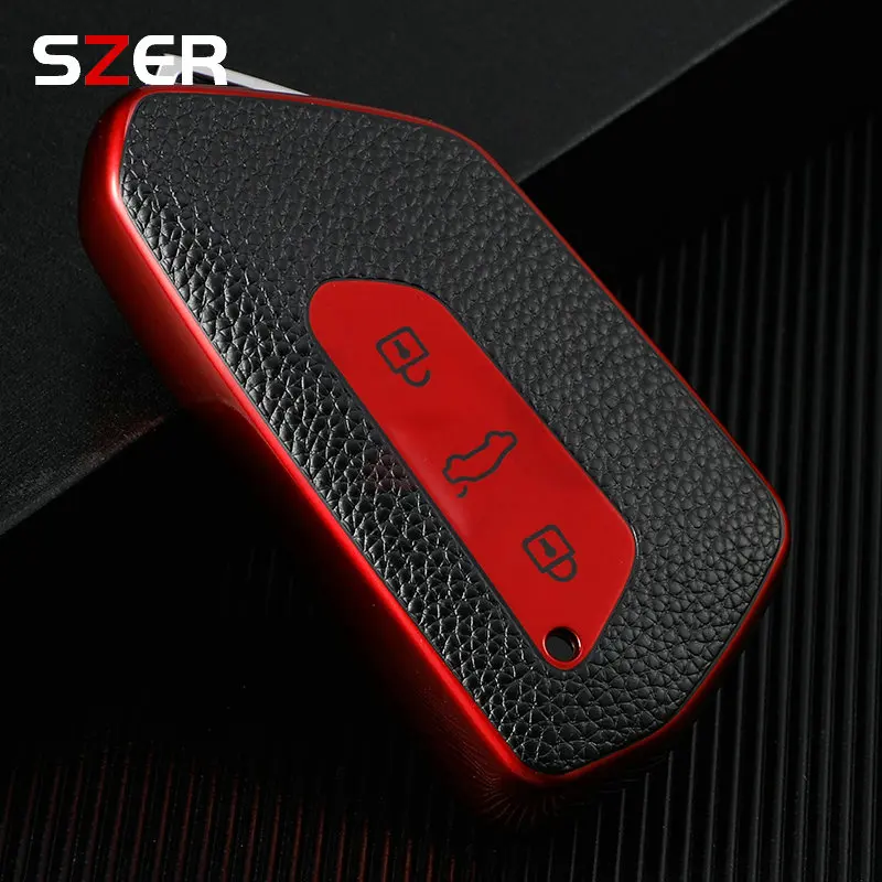 

Модный Чехол Для Ключей Из ТПУ Для VW Volkswagen Golf 8 MK8 ID.3 ID.4 Cupra Skoda Octavia A8 SEAT Leon MK4 2020 2021 Formento...