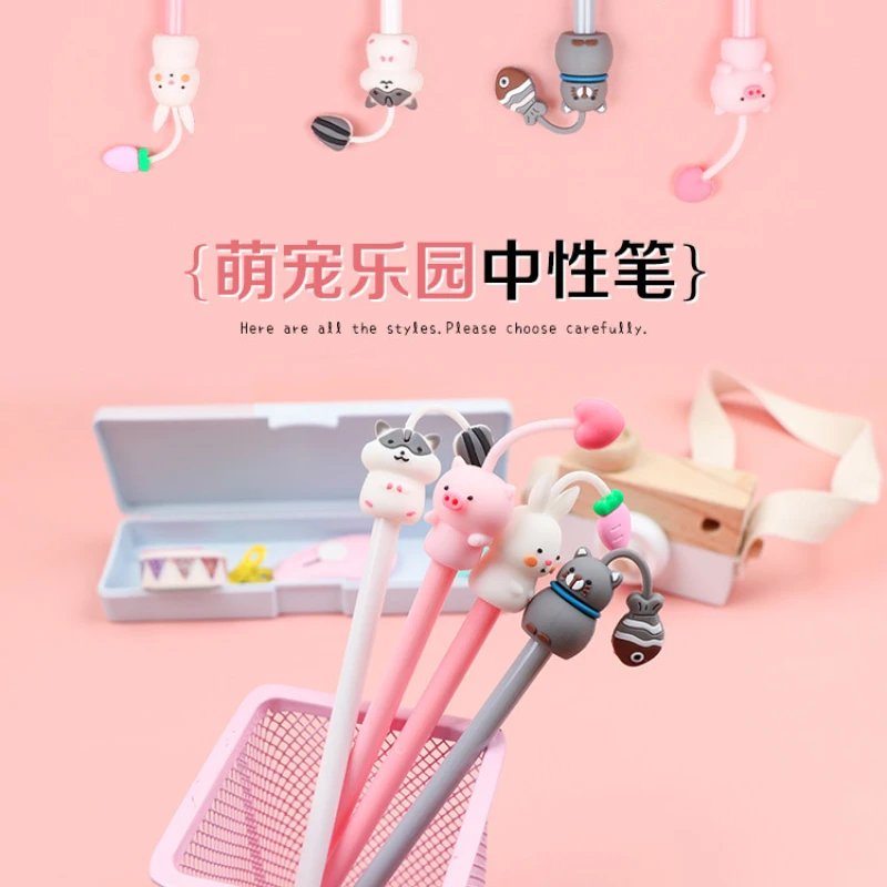 Ceny 24 Pcs Korean Creative Cartoon Cute Pet Neutral Pen Small Fresh Cute Student Examination Water Pen Writing Signing Pen Tanie 24 Pcs Korean Creative Cartoon Cute Pet Neutral Pen Small Fresh Cute Student Examination Water Pen Writing Signing Pen