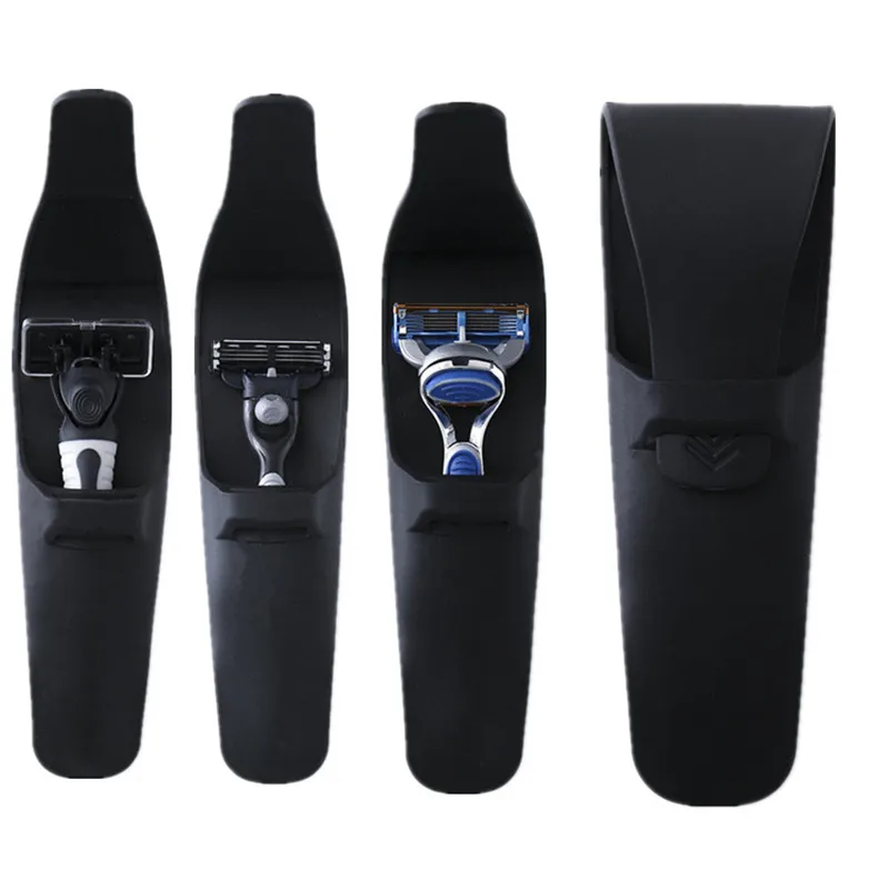 Чехлы для бритвы подходят чемодана Портативный Силиконовый черный