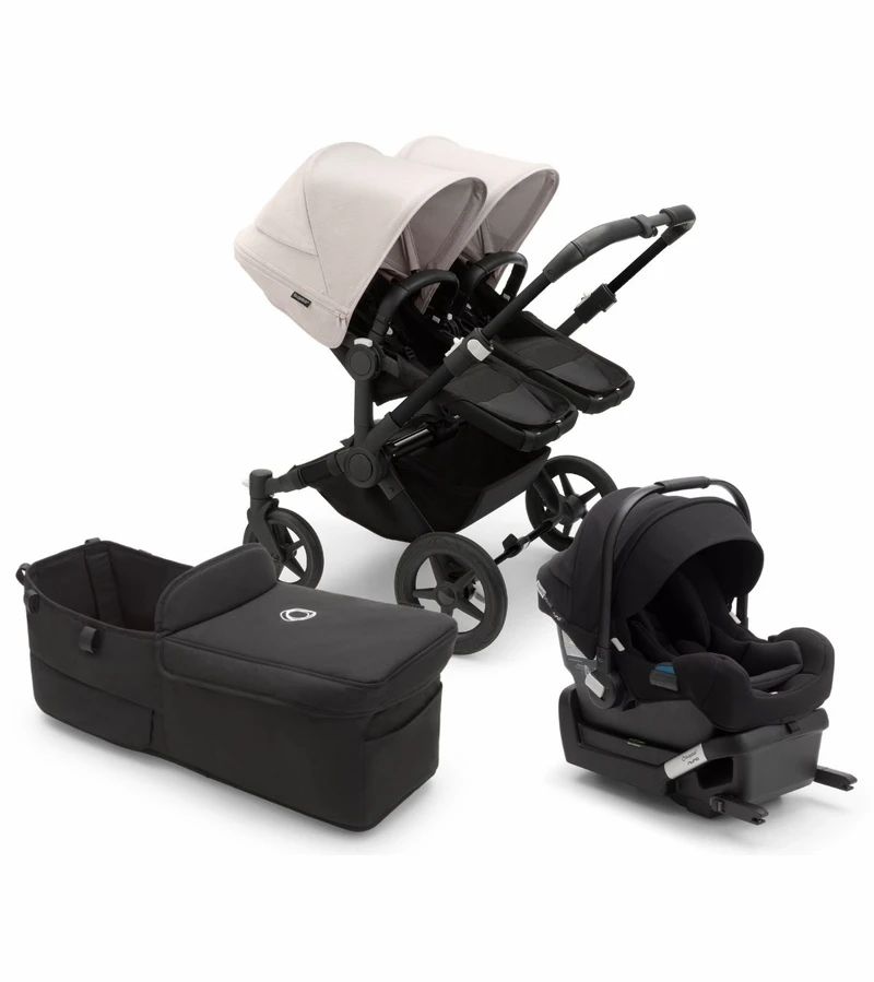 Buga-boo Donkey 5 Duo + комплект дорожной системы Черепаха-одна-черный-темно-синий