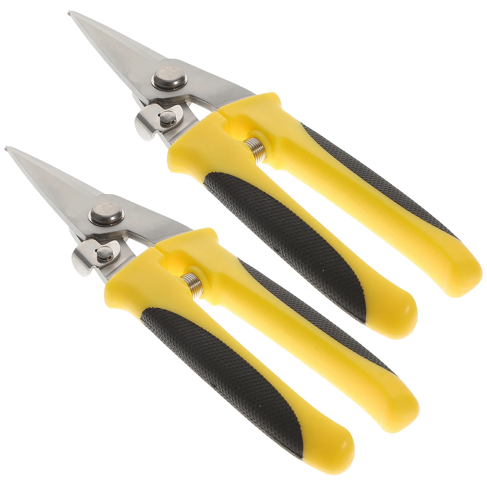 

2 Pcs Tin Electronic Scissors Metal Cutting Shears Aviation Scissors Roofing Tools Pvc Tin Snips Cutting Metal Sheet