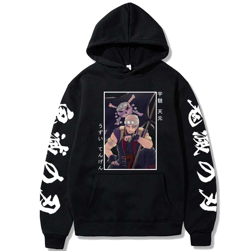 

Uzui Tengen Print Unisex Loog Sleeve Clothes Demon Slayer Hoodie Sweatshirt Men Women