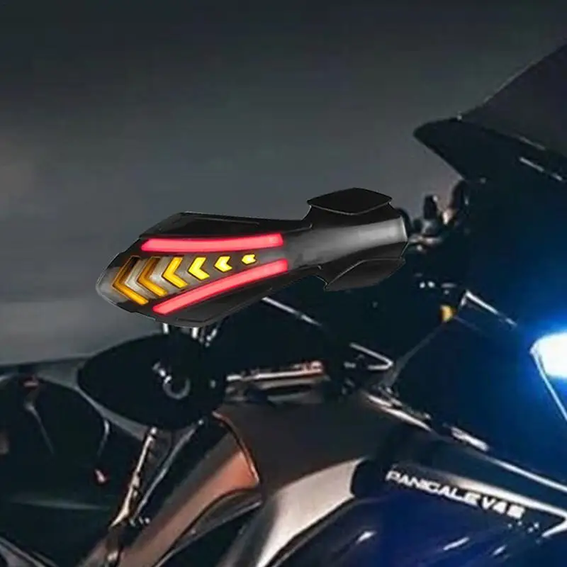 Мотоциклетные поручни защита для рук аксессуары мотоциклов со светодиодной