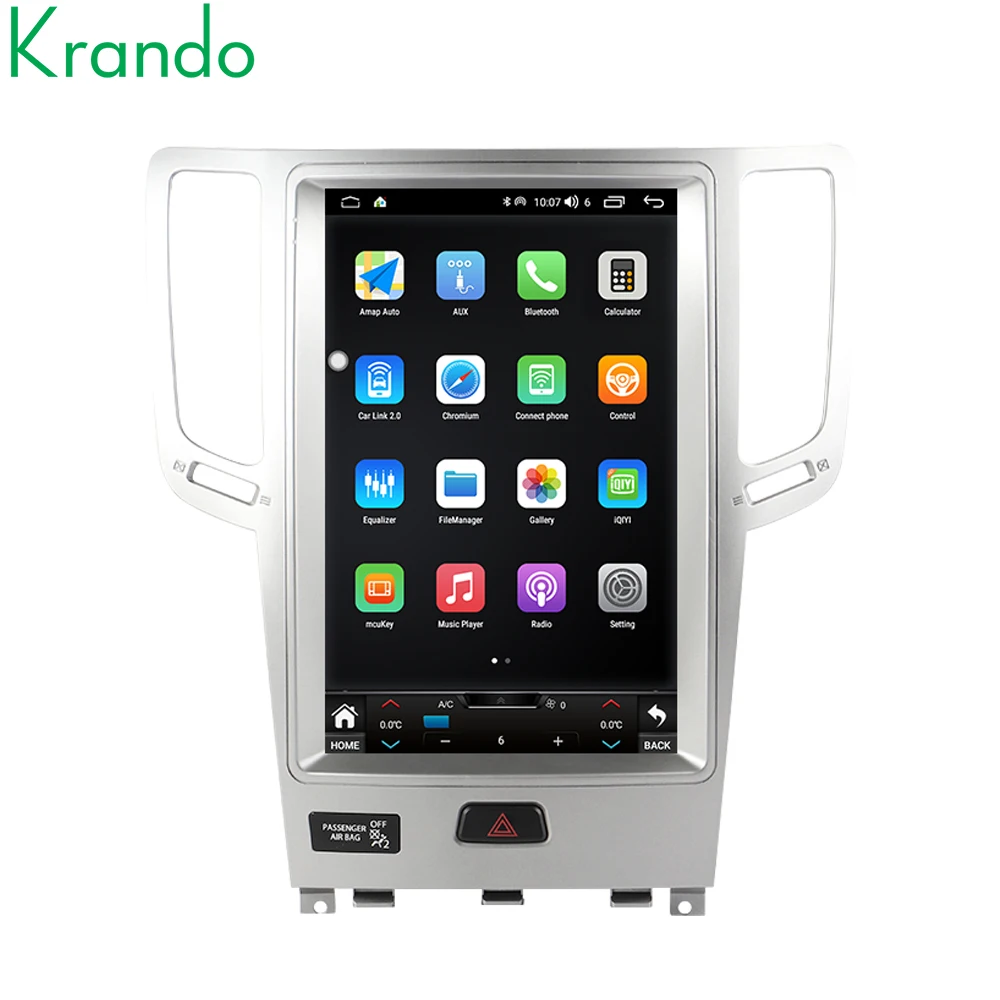 Экран Krando 12,1 дюйма Tesla для Infiniti G4 G25 G35 G37 2006-2013 Android Автомобильный радиоприемник Стерео навигация GPS головное устройство Мультимедиа (art.: 3920cf3735abc) - 3920cf3735abc