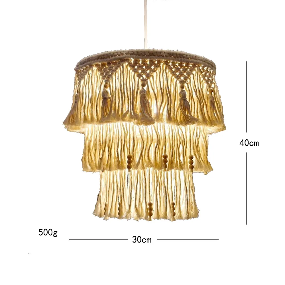 

Подвесной светильник из макраме 100% хлопок