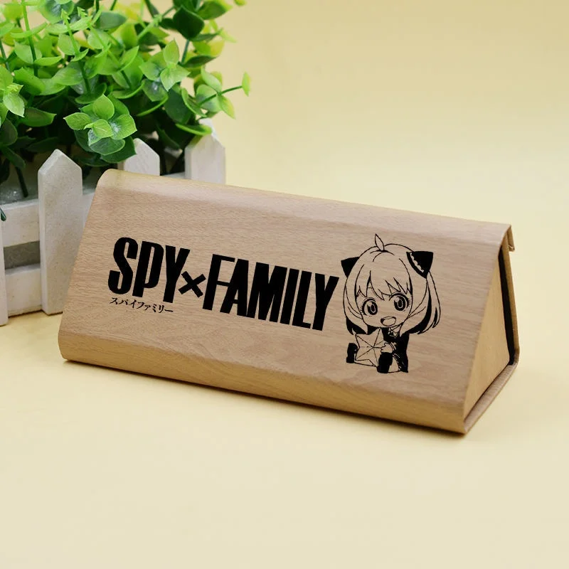 

Spy X Family Foldable Triangle Glasses Sunglasses Case for Eyewear Storage Twilight Anya Forger Eyeglasses Case