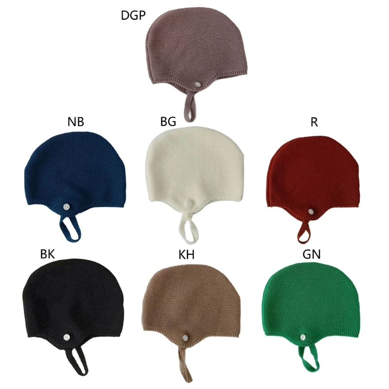 

K1MA модный реквизит для фотосъемки новорожденных, мягкая шапка для маленьких девочек, дышащая шерстяная шапка для младенцев