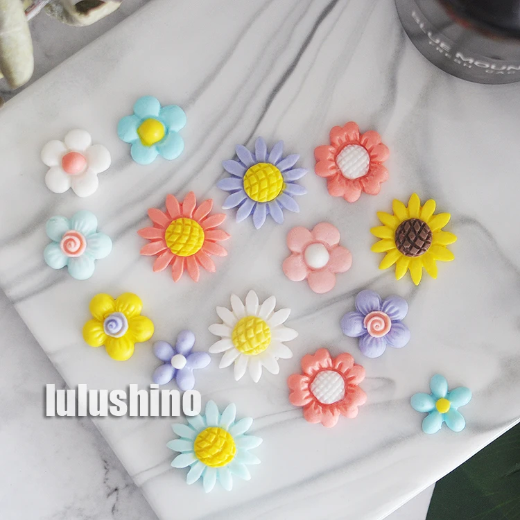 Joker милый маленький цветок Шоколад помадка торт инструмент для выпечки гипсовая