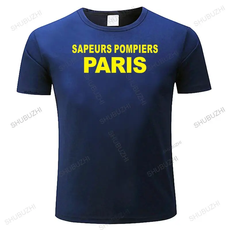 

New Arrived Mens tshirts New Sapeurs Pompiers Paris France Firefighter Fire Department Brigade Hipster homme summer tee-shirt