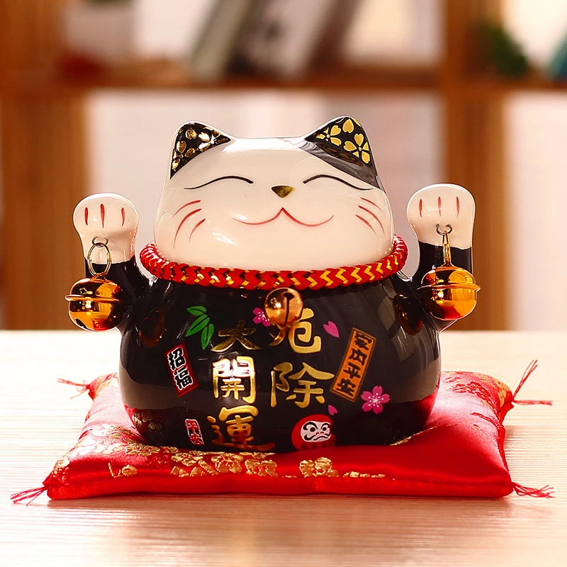 

4.5 inches Ceramic Furnishings Home Decor Fortune Crafts Kawaii Room Decor Business Gifts Piggy Bank Decoration Garden