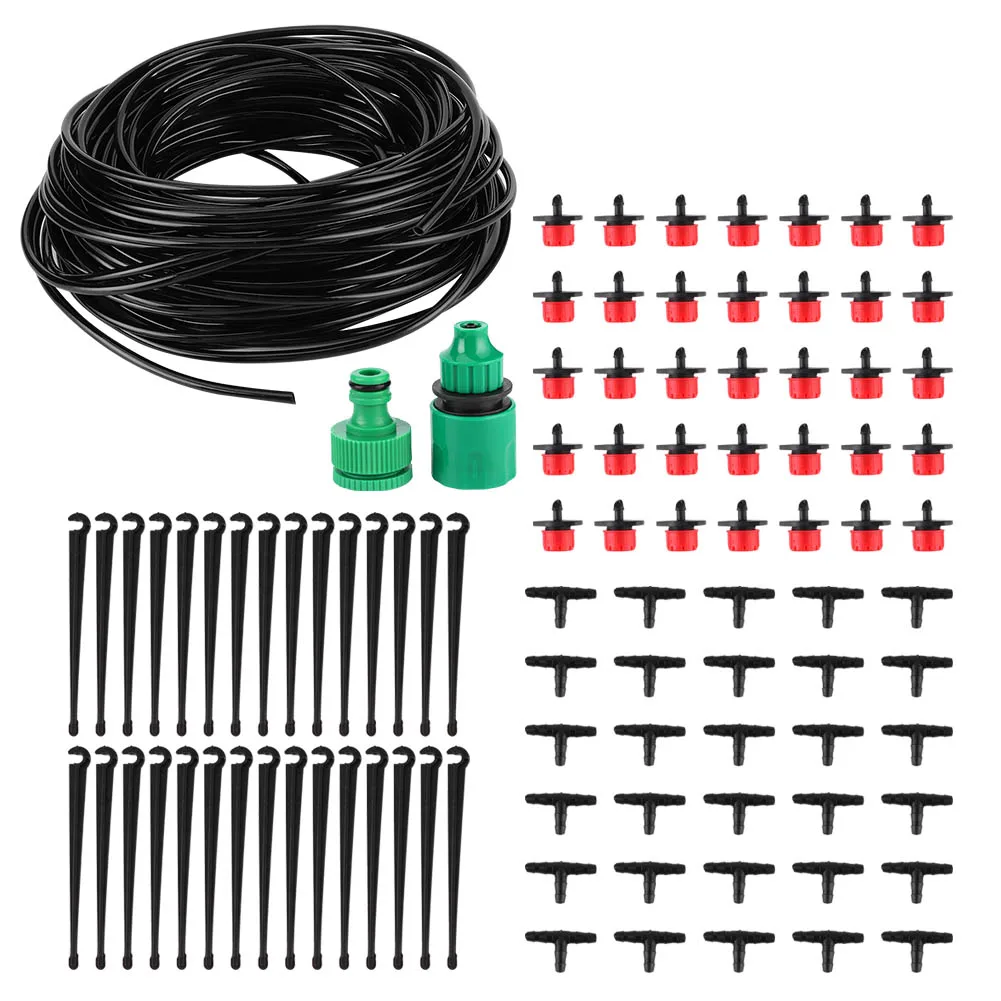 

Garden Drip Irrigation System Automatic Watering Nozzles Pipe Kit 30m for Lawn Patio Greenhouse Watering Watering Watering