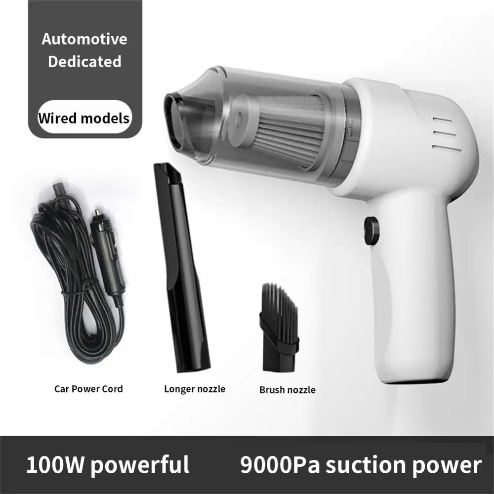 Купи 90000Pa 2 in 1 Car Vacuum Cleaner Wireless Charging Air Duster Handheld High-power Vacuum Cleaner For Home Office за 801 рублей в магазине AliExpress