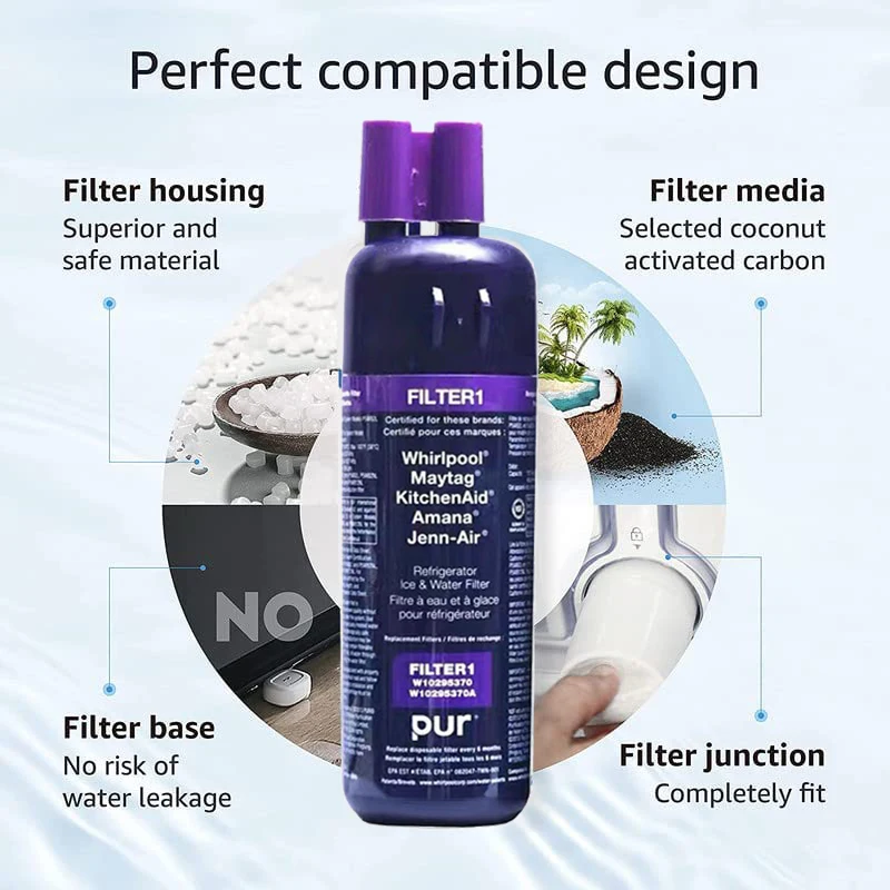 Фильтр для воды холодильника EDR1RXD1 W10295370A 1 W10295370 P8RFWB2L P4RFWB