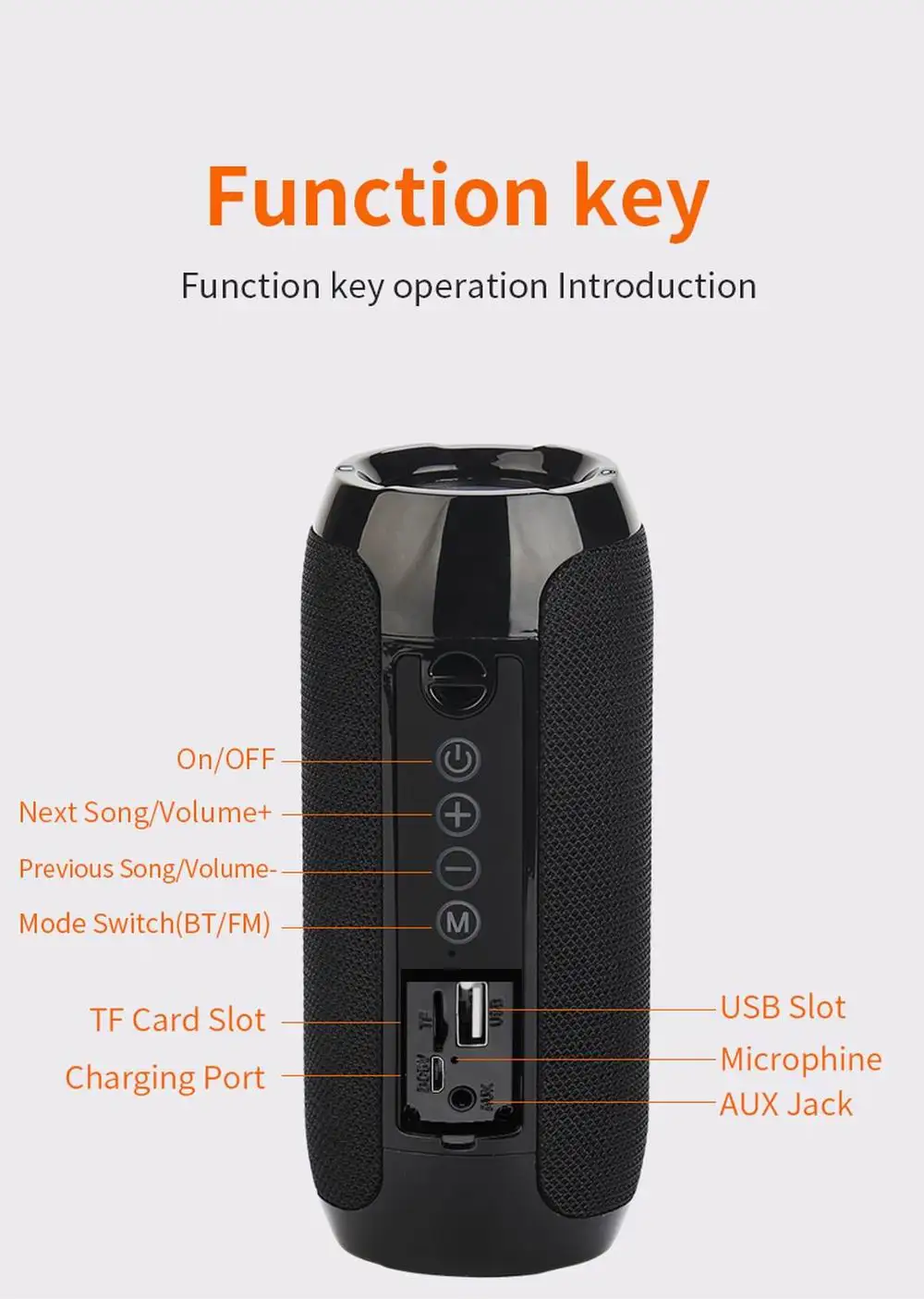 

Original Tg117 Portable Speaker Wireless Bluetooth-Compatible Subwoofer Outdoor Waterproof Loudspeaker Stereo Surround Support T