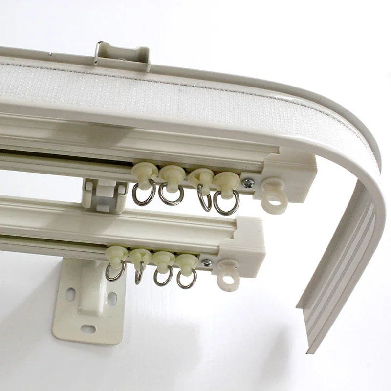 

Curtain Rail Hard Wave Very Good Quality Curtain with Valance Hang Up By Hook Rod Style Draper Hooker Rail The Curtains Track