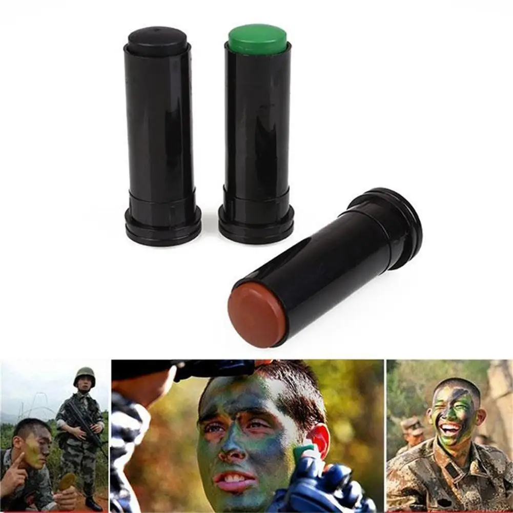 

high quality 1 set Three-color Camouflage Oil Outdoor Woodland Camo Color Cream Professional Body Face Paint Oil