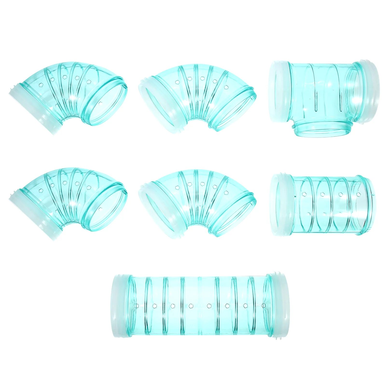 

Hamster Tubes Cage Tunnels Tunnel Tube Accessories Toys Guinea Kit Maze Connectors Hideout Pet Toy Set External Gerbil Animal