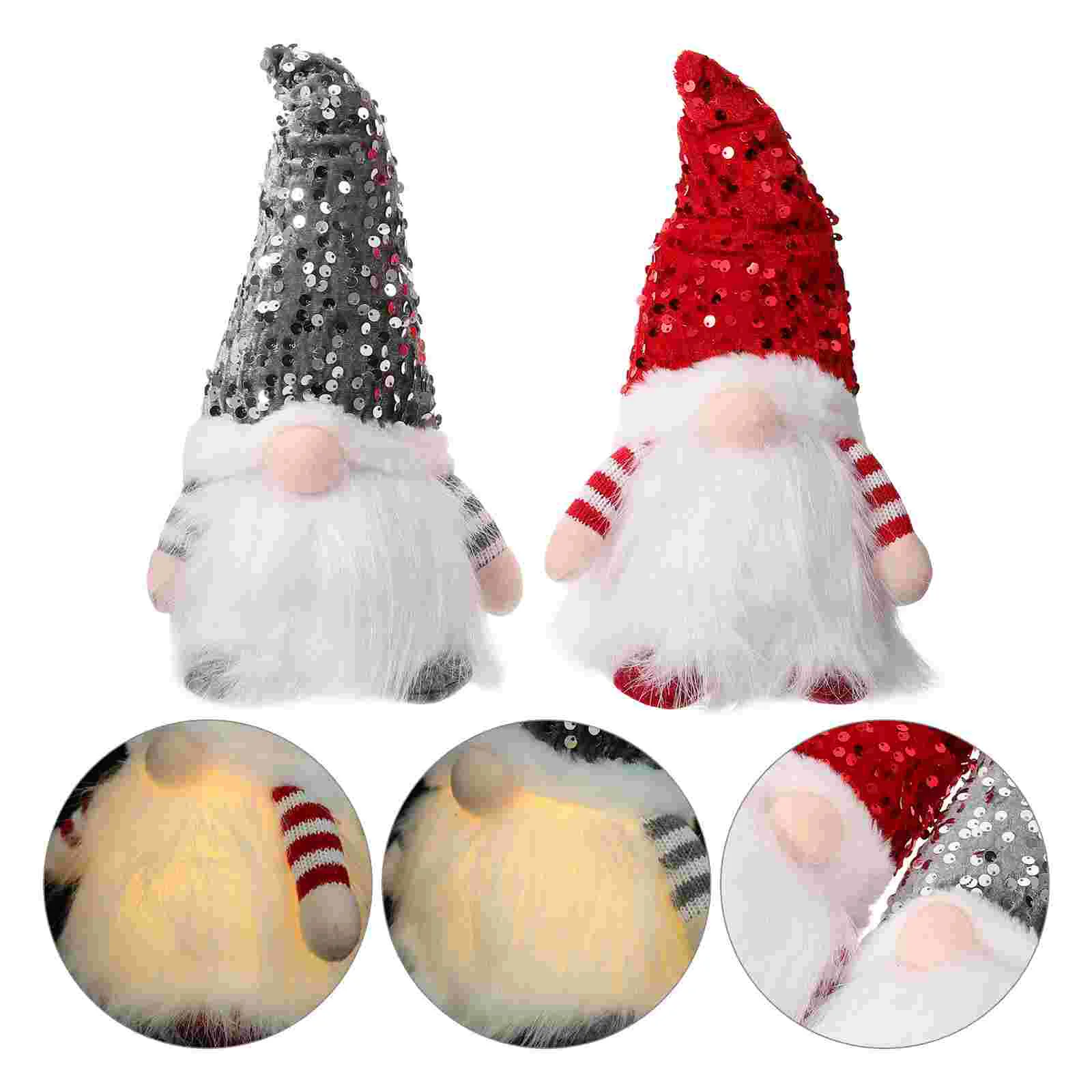 

2 шт., декоративные светящиеся украшения в виде гнома