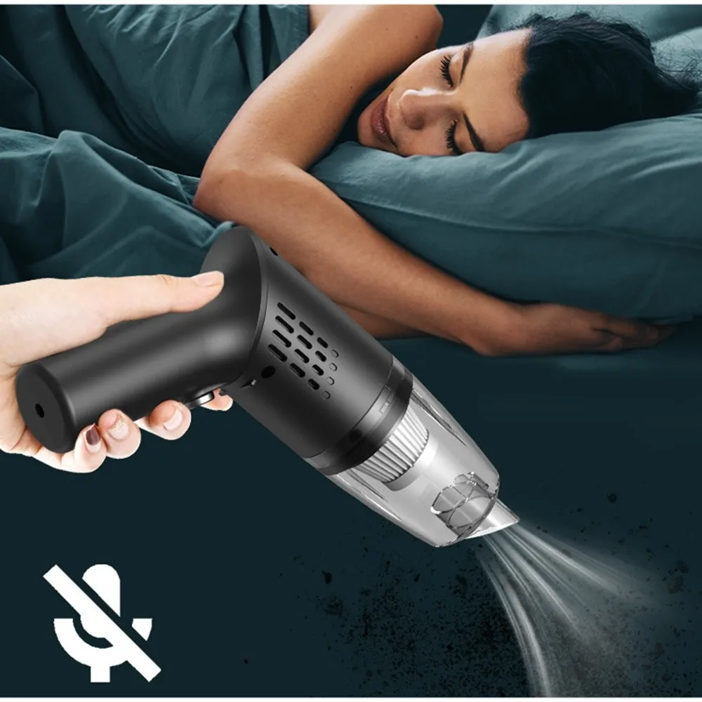 

Миниатюрная автомобильная электрическая бытовая техника 10000 па, очень мощный беспроводной ручной пылесос с USB-зарядкой и басами