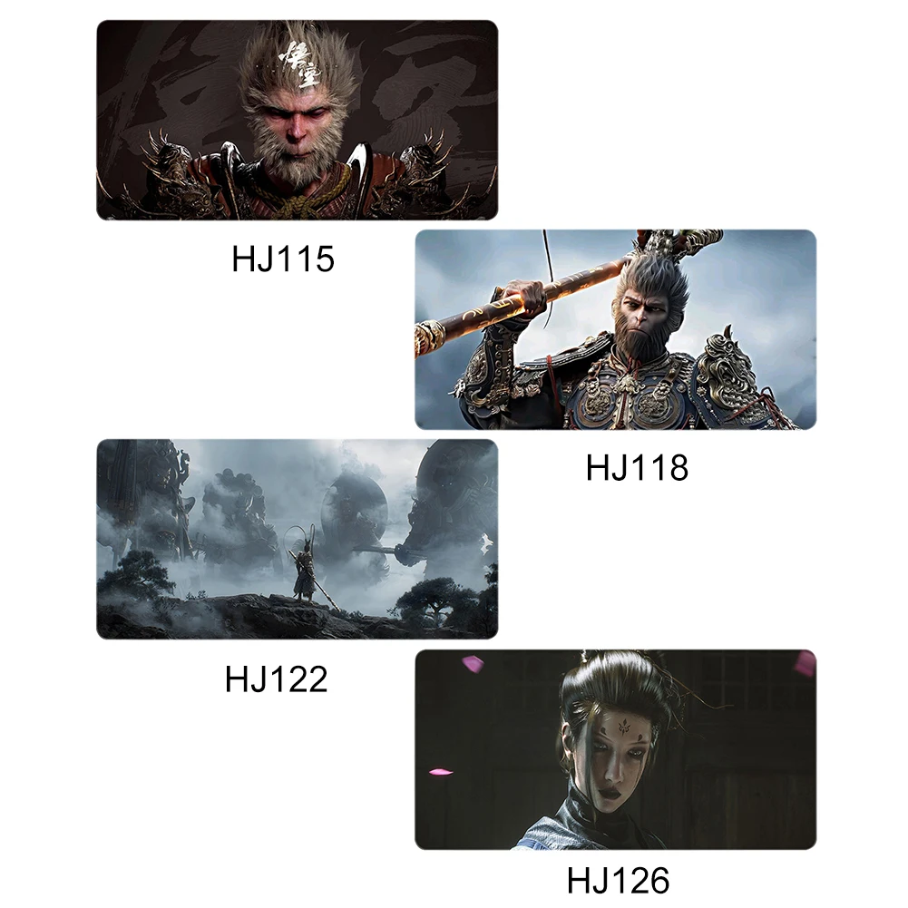 Черный настольный коврик Myth WuKong для клавиатуры и мыши большой компьютера