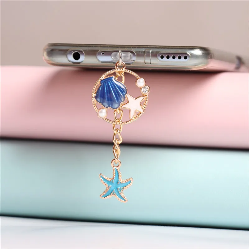 Пылезащитная заглушка в виде ракушек Starfish Очаровательная кавайная для зарядки