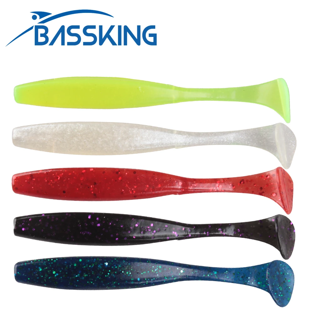 

BASSKING Soft Lures Silicone Baits 100mm 4.3g Sea Fishing Equipment Pva Swimbait Paddle Tail Wobblers Artificial Bait Tackle
