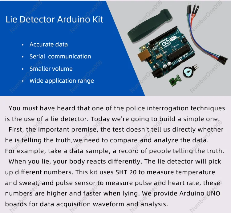 Новый DIY полиграф тест детектор лжи для комплекта Arduino пульс датчик EEG сердечного