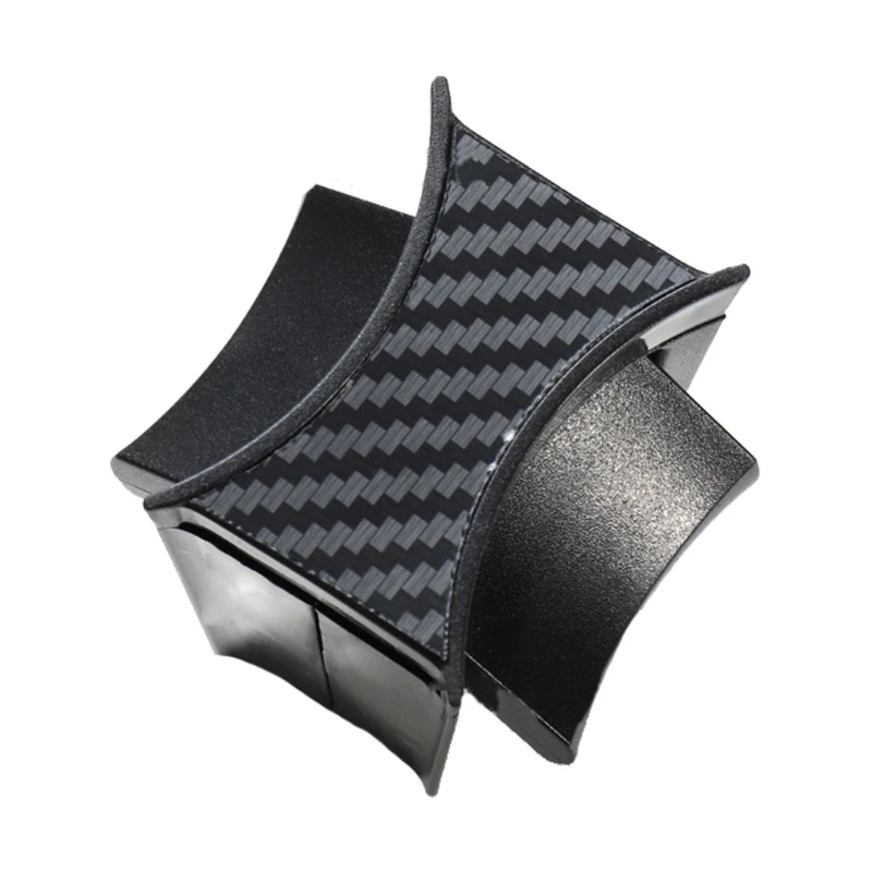 

Auto Console Cup Holder Insert Divider Carbon Fiber for Model 3/Y Wear-resistant ABS Cover Place Mug Bottle