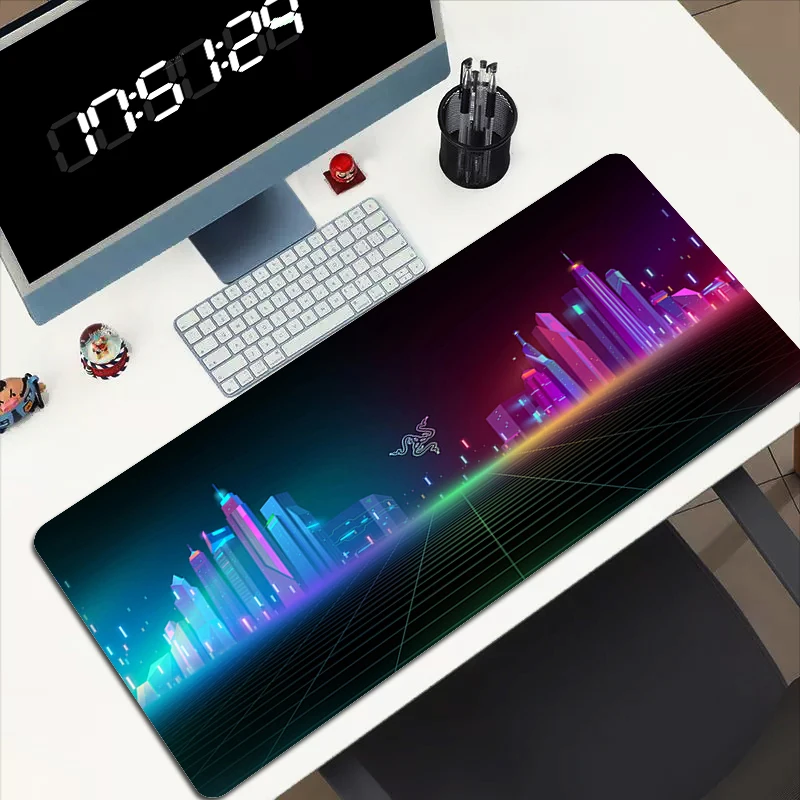 

Xxl коврик для мыши, коврик для мыши Razer, игровой Настольный коврик, большой размер 900 × 400, Длинные регулируемые скоростные коврики для ПК, для игр